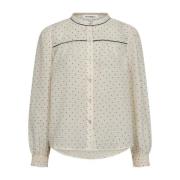 Beige Co`Couture Bluse Med Dot Mønster Franciscacc Dot Shirt Bluse