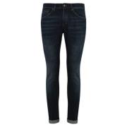 Mørk denim slim fit bukser