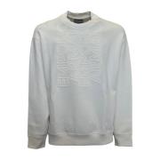 Bomull Crewneck Sweatshirt med Logo