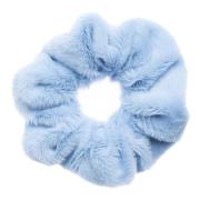 Faux Fur Scrunchie Light Blue