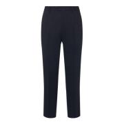 Marineblå Twill Bukser Slim Fit