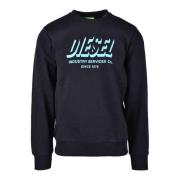 Bomullsblanding Pullover Sweatshirt