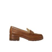 Brune skinnloafers Wern