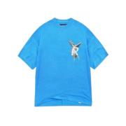 Logo T-skjorte Electric Blu Cotton