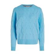 Klassisk Cable-Knit Genser