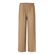 Plissert Jersey Wide Leg Bukser