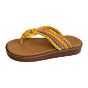 Flettet PU Flipflop Sandaler