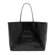 Svart Bomull Emma Tote Bag