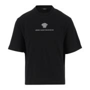 Bomull Crew Neck T-skjorte Svart