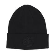 Svart 3D Broderi Beanie