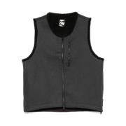 Teknisk Asphalt Vest med Shearling Fôr