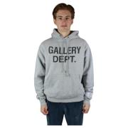 Center Logo Hoodie Heather Grey