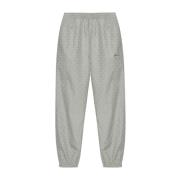 Monogrammed Elastic-Waist Jogger Pants