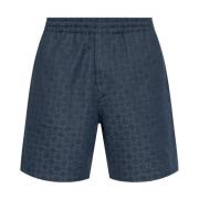 Grå Bermuda Shorts Stilig Moderne Menn