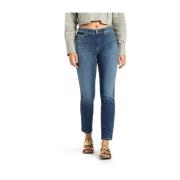 Blå Piper Cropped Denim Jeans