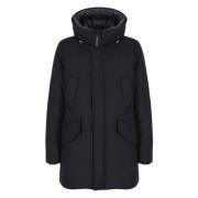 Mørkeblå Woolrich Parka for Menn