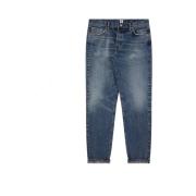 Vanlig Tapered Blå Jeans