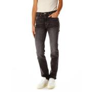 Slim Fit Mid Waist Jeans