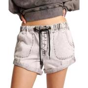 Grå Jogger Jeans Shorts