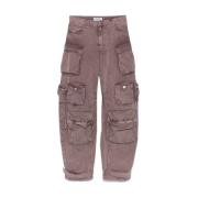 Cargo lomme Tobakkbrun Jeans