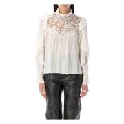 Elegant Blondebluse Ecru Ss25