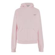 Logo Bomullsblandet Sweatshirt Rosa