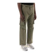 Canvas Cargo Pants Straight Leg