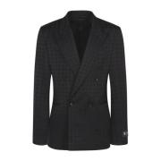 Svart Quad Blazer Jakke