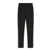 Sorte polyester joggers for menn