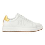 Hvit Lauren By Ralph Lauren Hvite Ainsley Sneakers Sko