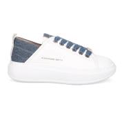 Wembley Hvitt Denim Sneakers