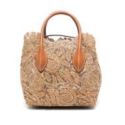 Beige Shopper Bag for Kvinner