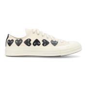 Hvite Multi Heart Low Top Sneakers