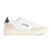 Hvite Skinn Sneakers Vintage Stil