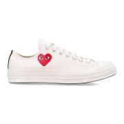 Hvite Heart Low Top Sneakers