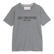 Blå T-skjorter og Polos med Chez Valentino Print