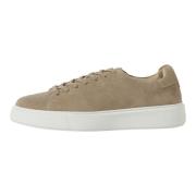 Taupe Jack & Jones Jfwstockhom Leather Sneaker Bukse