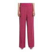 Fuchsia Wide Leg Ullbukser