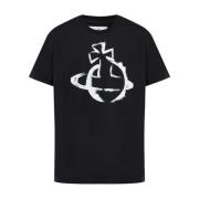 Svart Crew Neck T-skjorte