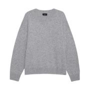 Heather Grey Lee Crew Sweater