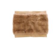 Luksuriøs Beige Mink Pels Skjerf Foulard Hals Wrap