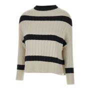 Angora Sweater Svart Ribbestrikk