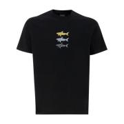 Bomull Crew-neck T-skjorte med Print