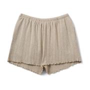 Beige Melange Shorts & Knickers