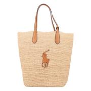 Big Pony Raffia Large Tote