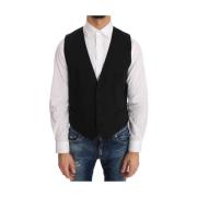 Elegant Svart Formell Vest