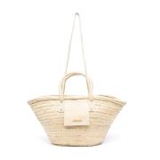 Raffia Skinn Tote Bag