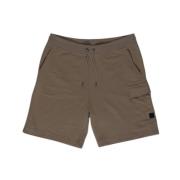 Beige Bomull Bermuda Shorts