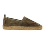 Grønn Semsket Espadrilles