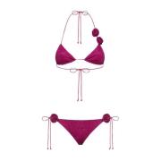 Rosa Metallic Bikini Badedrakt